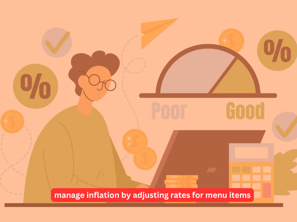 manage inflation by adjusting rates for menu items